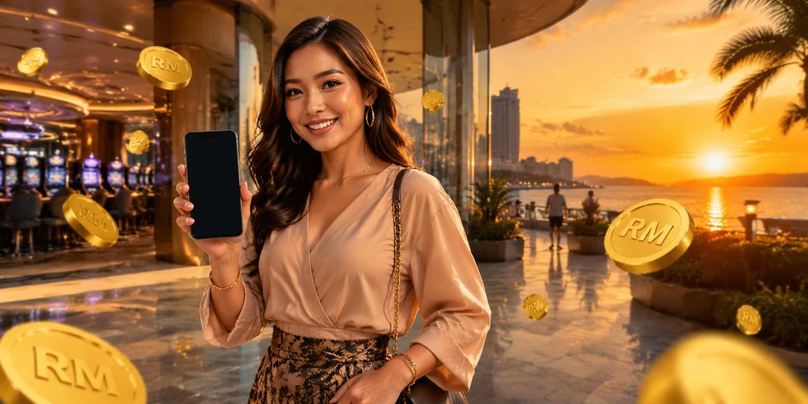 Pemain dari Kota Kinabalu mengakses permainan slot 154 melalui aplikasi mudah alih